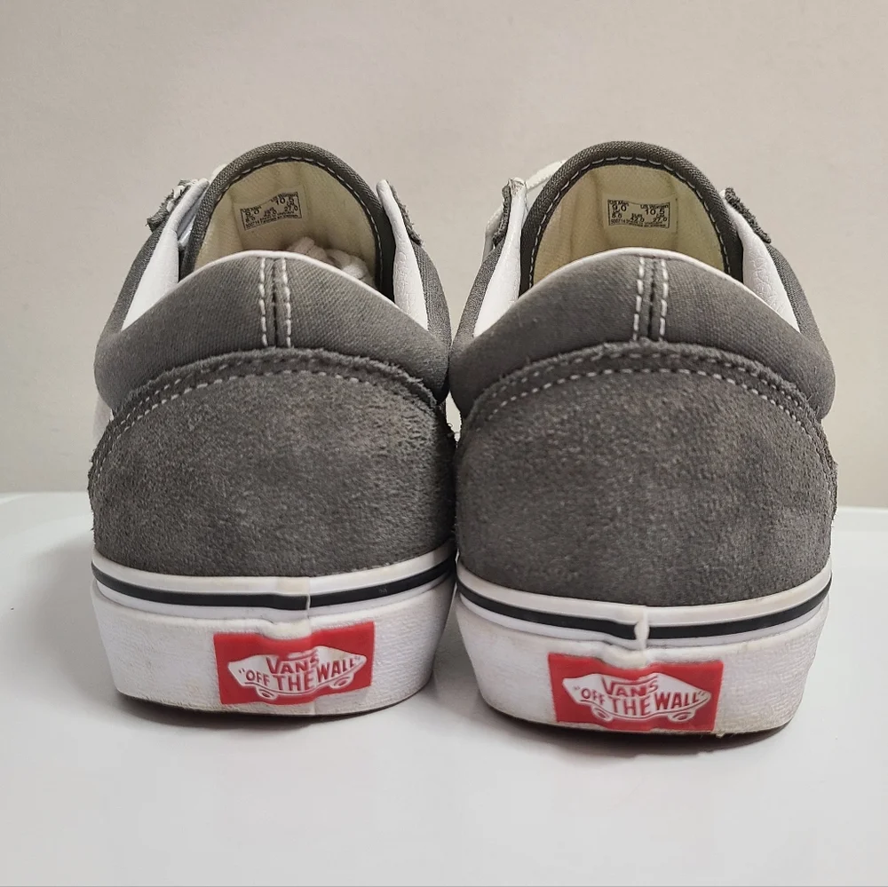 VAN'S Old Skool Low Top Sneakers in Pewter Gray Unisex Men's 9 Women's 10½ - Picture 6 of 10
